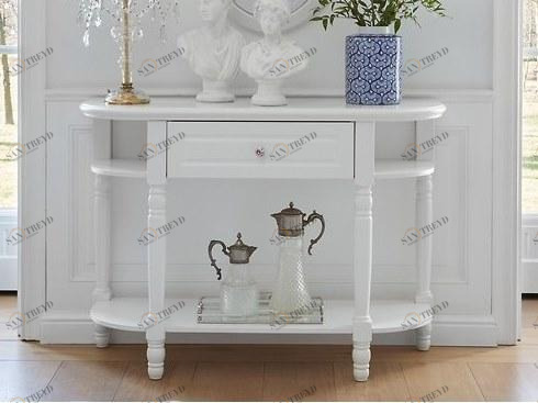 Arrediorg.it® Деревянная консоль в виде полумесяца с ящиками Princess 829 console