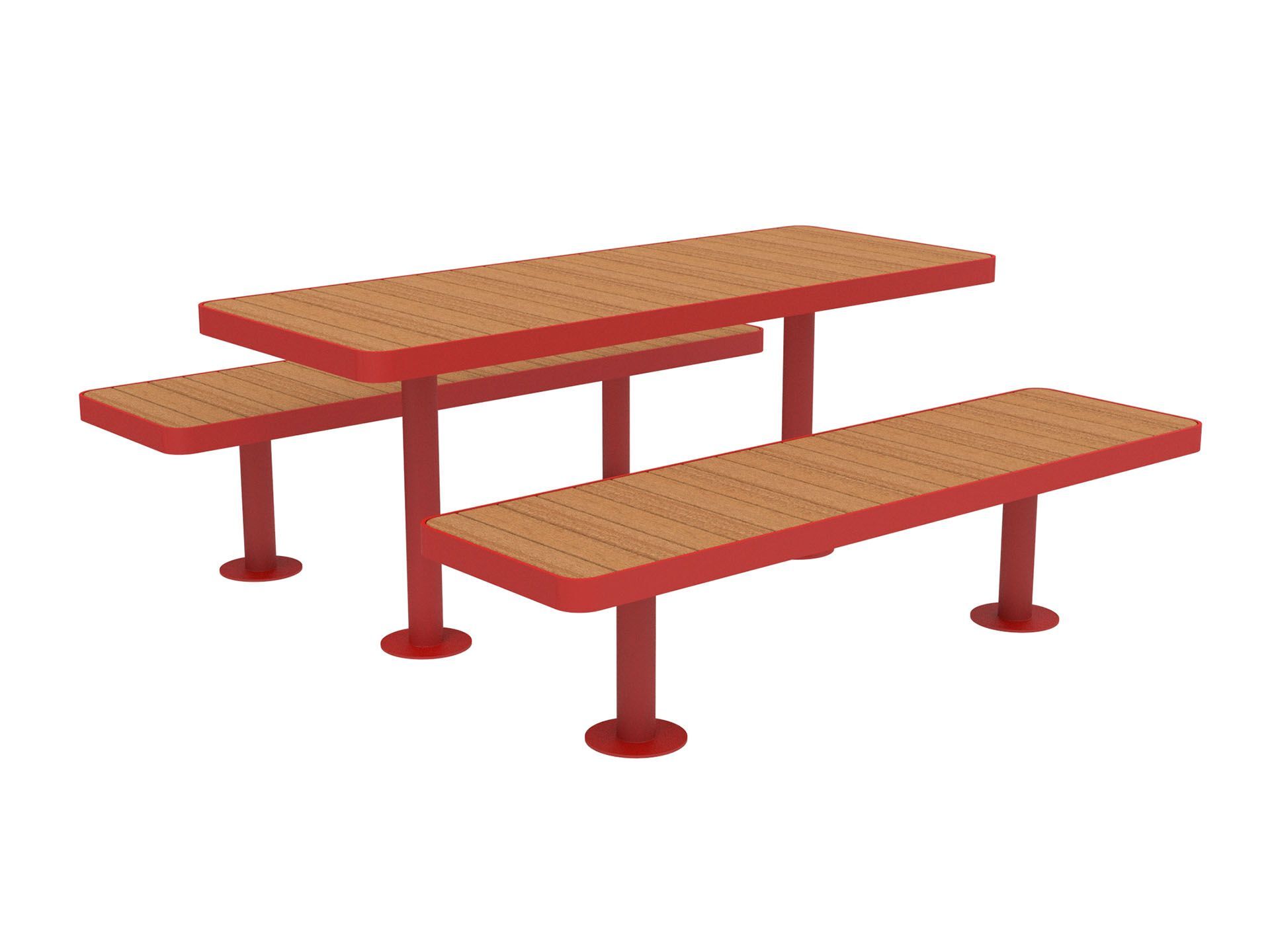 Стол для пикника со встроенными скамейками Lazzari палуба ARCH-00057717 - Вид №7