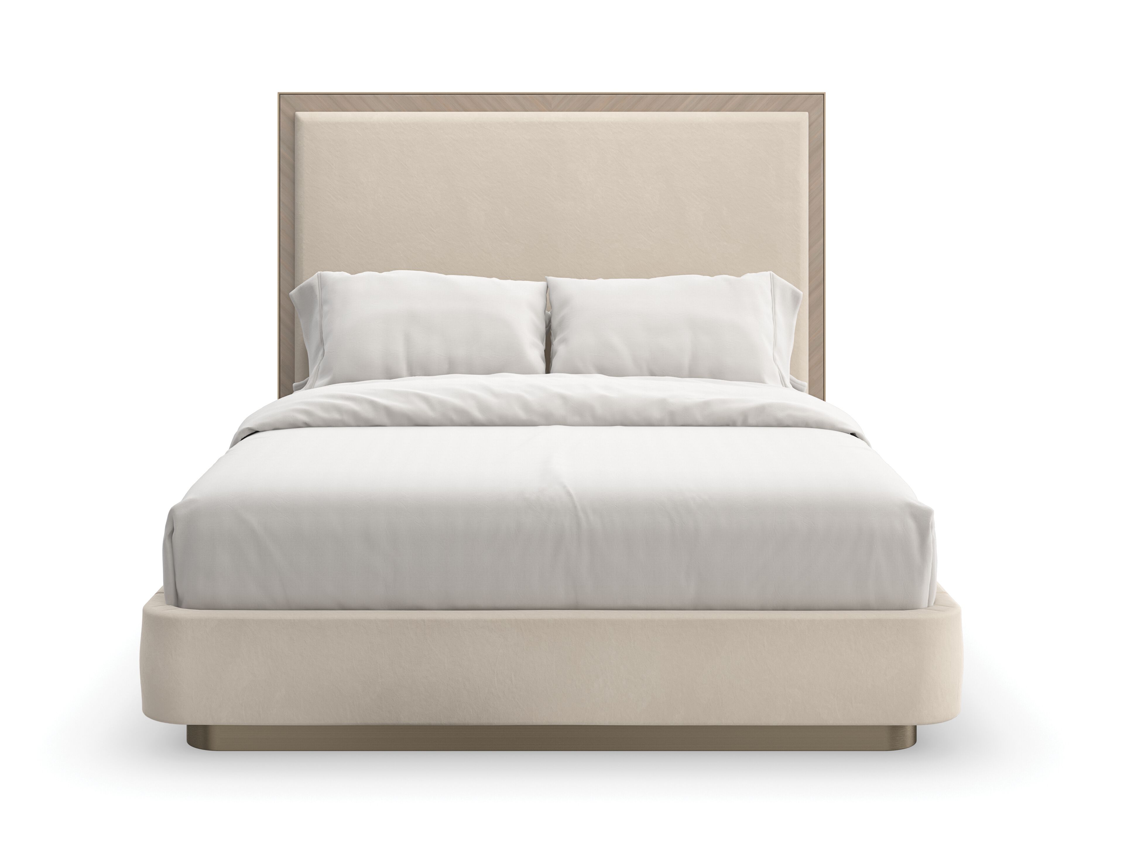 Двуспальная кровать из ткани с высоким изголовьем Caracole ANTHOLOGY ARCH-00057560