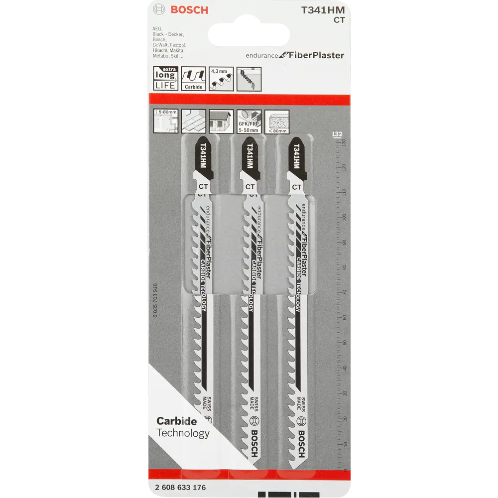 Набор пилок для лобзика по пластику Bosch T341HM, 3 шт. 83497473 STLM-2042803 BOSCH PROFESSIONAL  - Вид №3