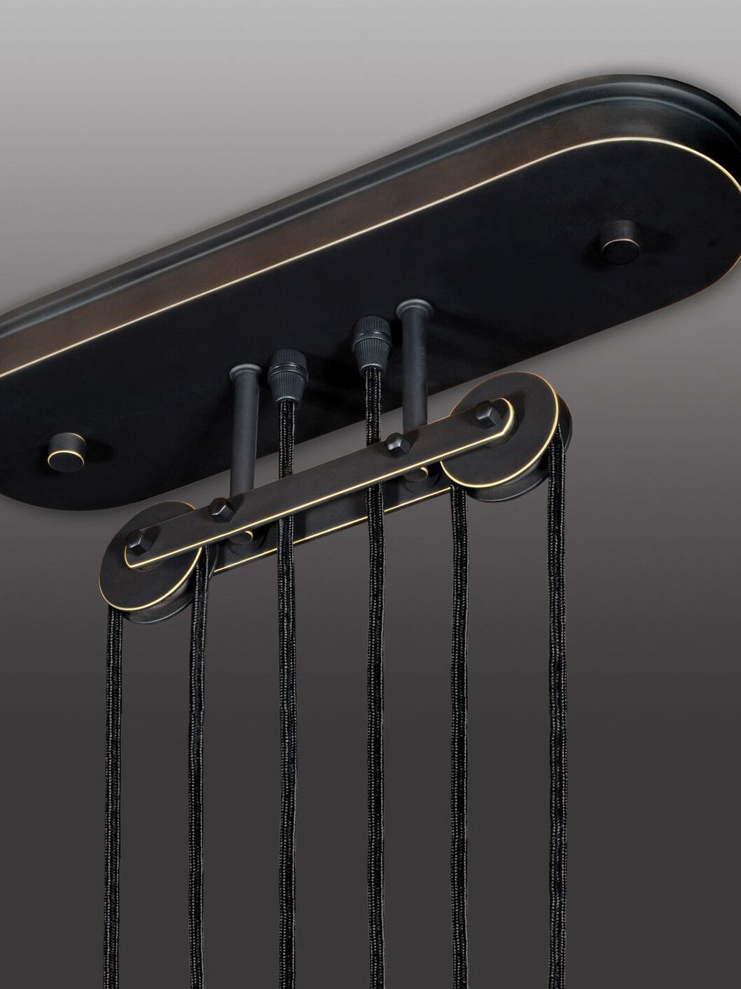 Подвесной светильник из металла и шелка Kalmar ZYLINDERZUG ARCH-00081252 - Вид №1