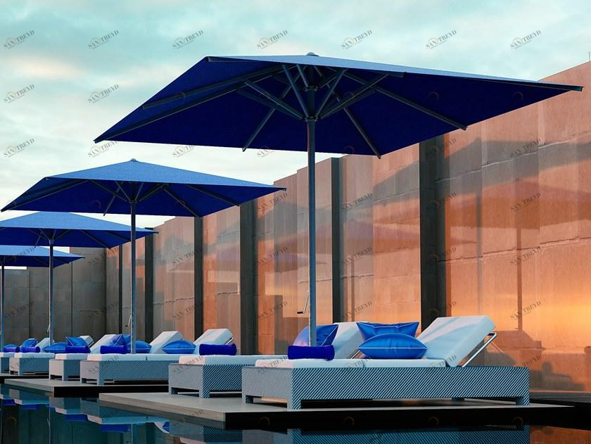 Ombrellificio Poggesi Алюминиевый зонт по контракту sun-id-1392390