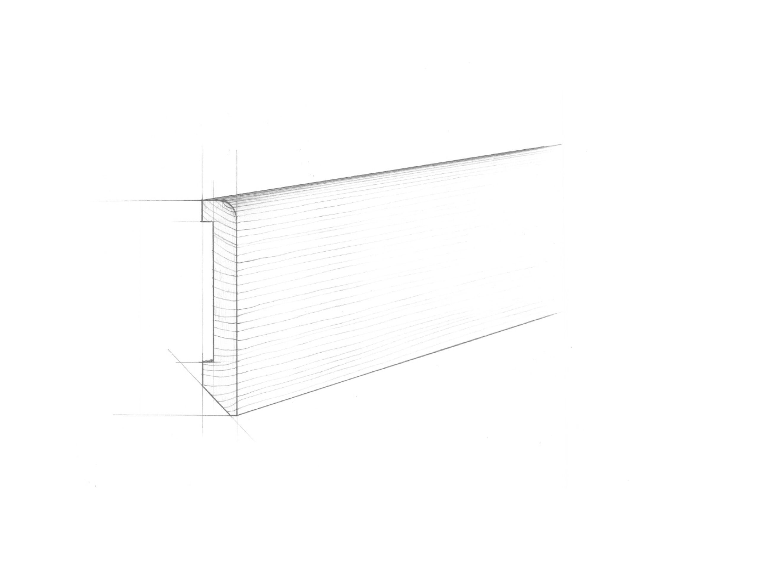 Биосовместимый твердый деревянный плинтус Fiemme Tremila BATTISCOPA STANDARD ARCH-00030879 - Вид №1