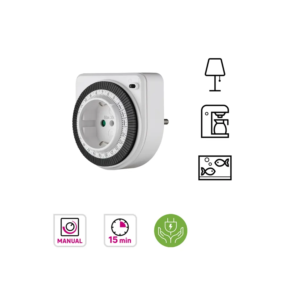 Таймер механический Lexman 3500 Вт IP20 компактный STLM-2075994 - Вид №4