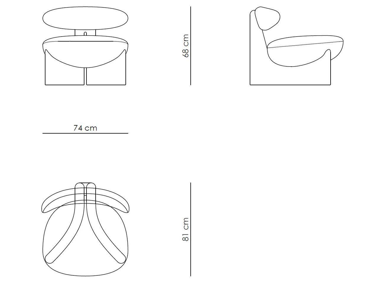 Тканевое кресло Enne GOBI ARCH-00134479 - Вид №8