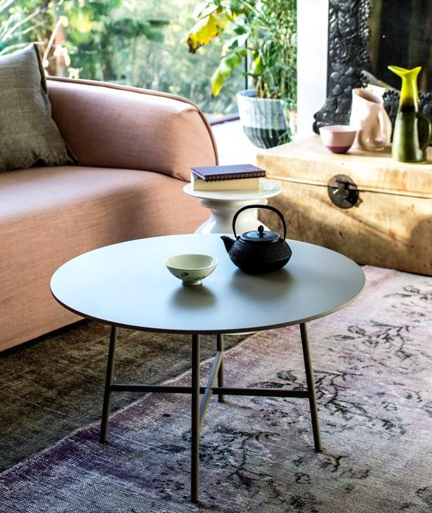 Moroso Круглый журнальный столик из мдф и стали Tia maria sun-id-1399009 - Вид №1