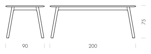 Прямоугольный дубовый стол Gazzda TESKA ARCH-00143149 - Вид №36
