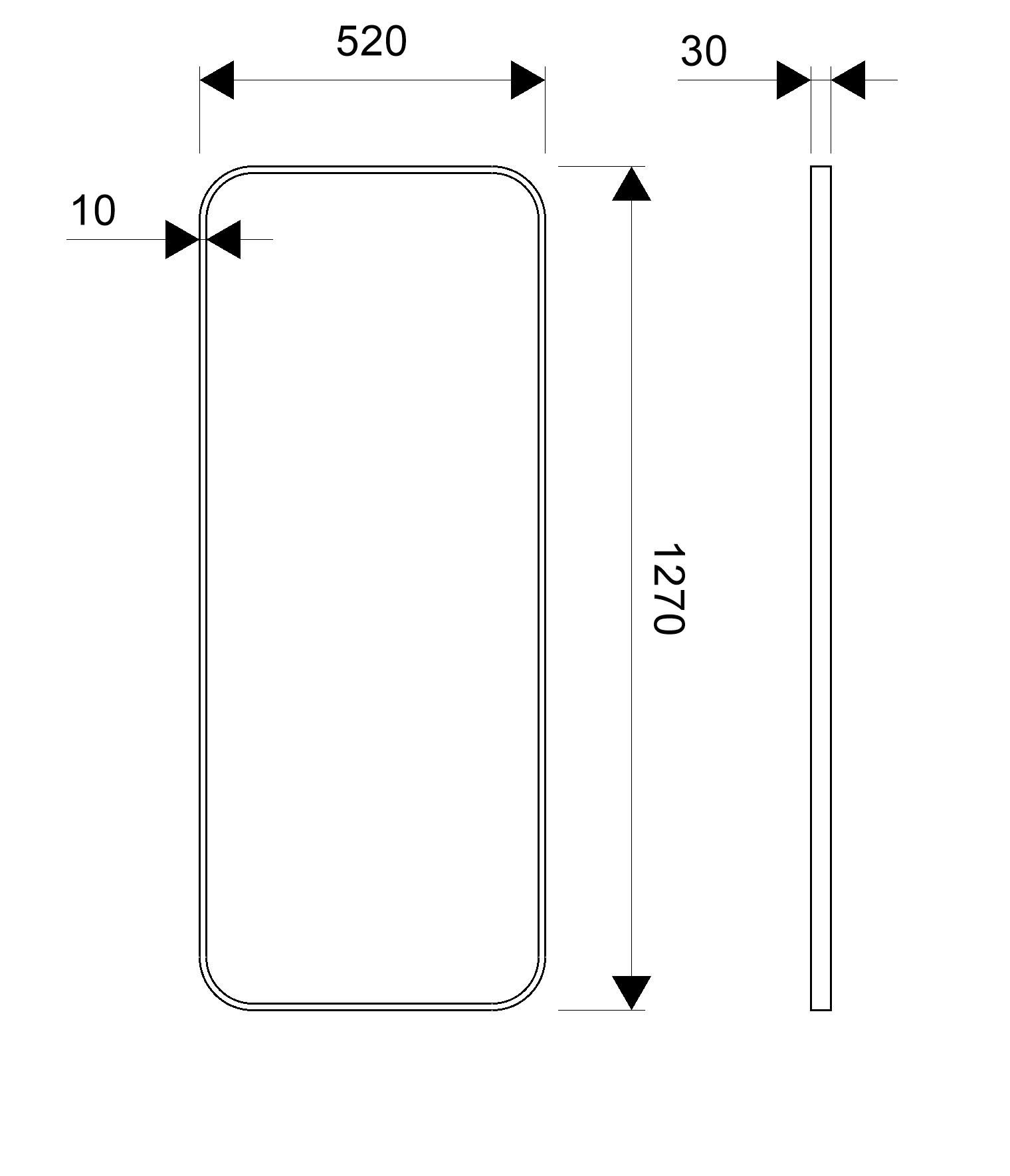 Настенное зеркало в рамке Spekkio Brass Easy ARCH-00139406 - Вид №2