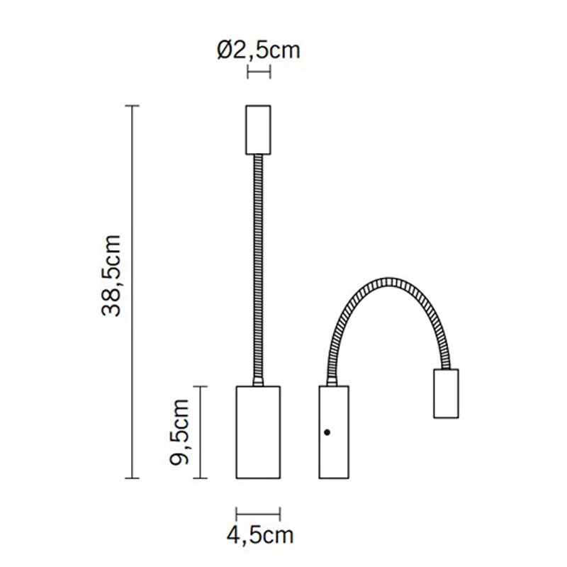 Светильник настенный белый Fabbian D75D0301 FABBIAN  00-3882510 Белый  - Вид №2