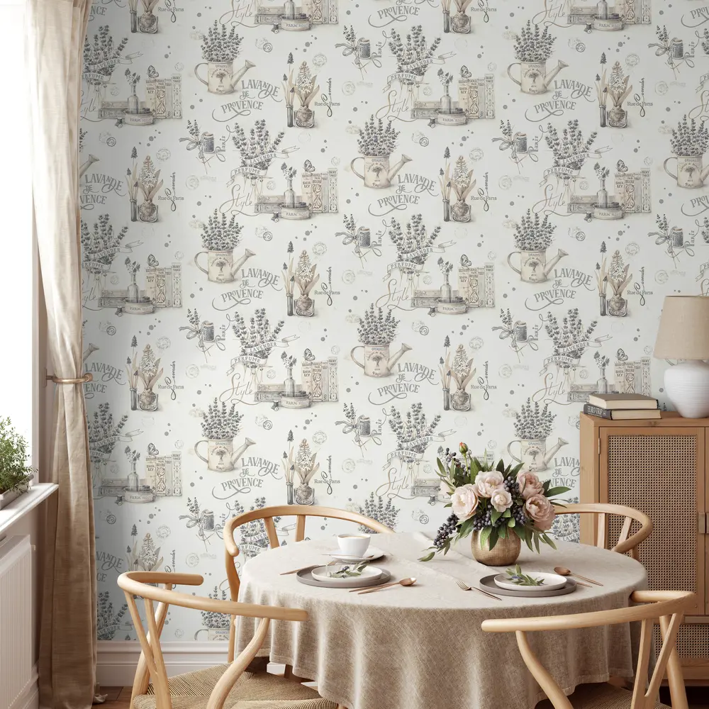 Обои флизелиновые Home Color Lavande серые 1.06 м HC71985-14 87210228 STLM-2153954 PALITRA HOME - Вид №3