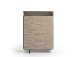 Деревянный офисный шкаф с распашными дверями