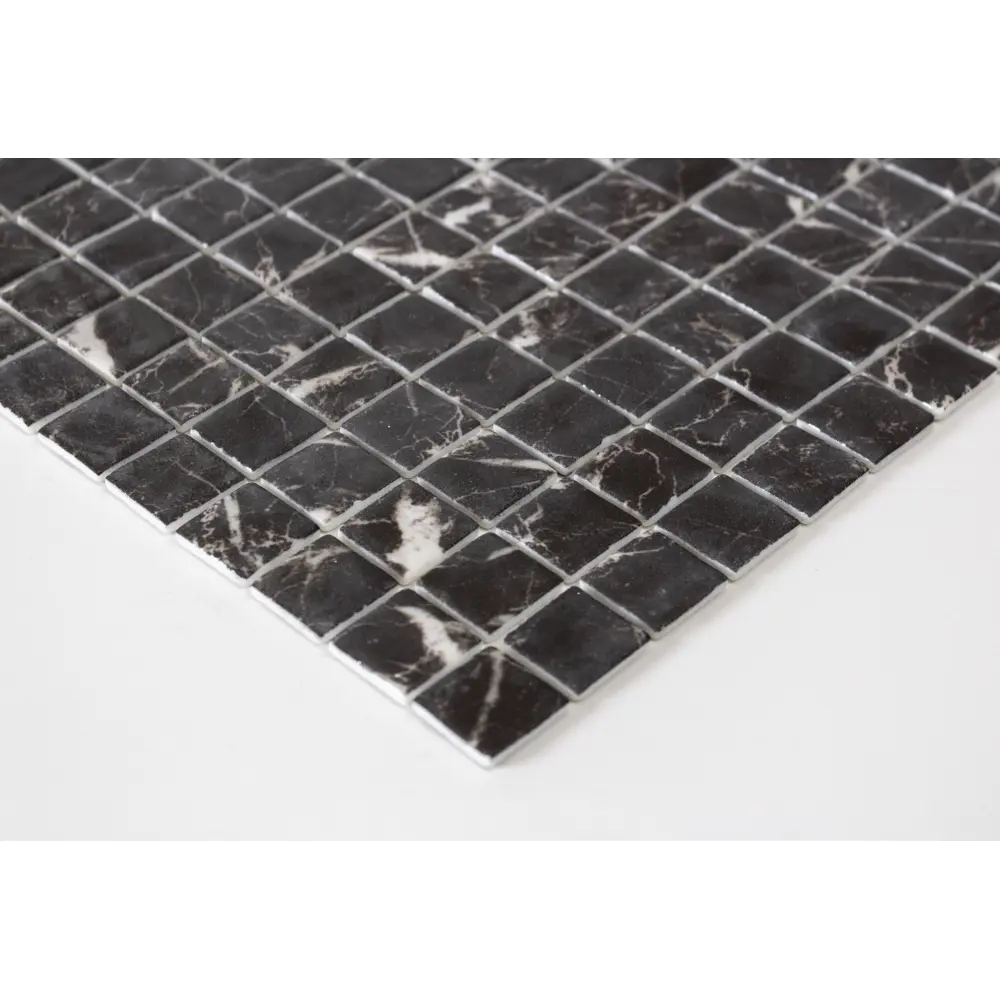 Мозаика Marble Nero Marq Antislip стекломасса 31.1x4.9 см цвет черный 83681524 STLM-2091944 Santreyd Мозаика Onix - Вид №3