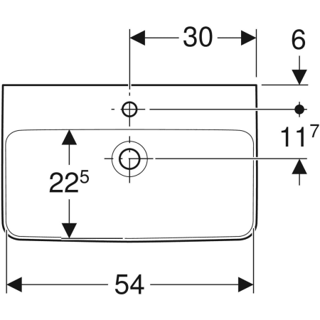 501.716.00.1 Раковина Geberit Renova Compact Geberit  - Вид №17