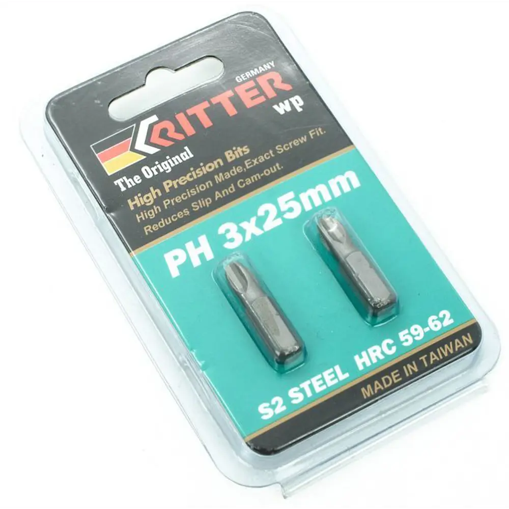 Бита магнитная Ritter WP PS20112021 PH3x25 мм, 2 шт STLM-2209981 - Вид №2