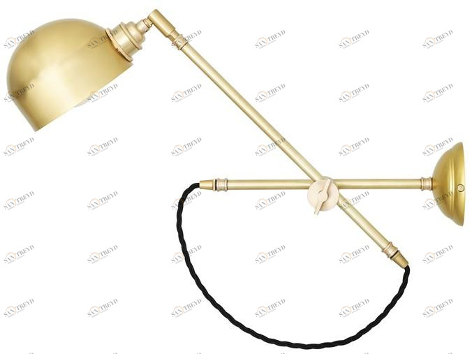 Mullan Lighting Регулируемая латунная лампа для чтения Bogota Mlwl232 