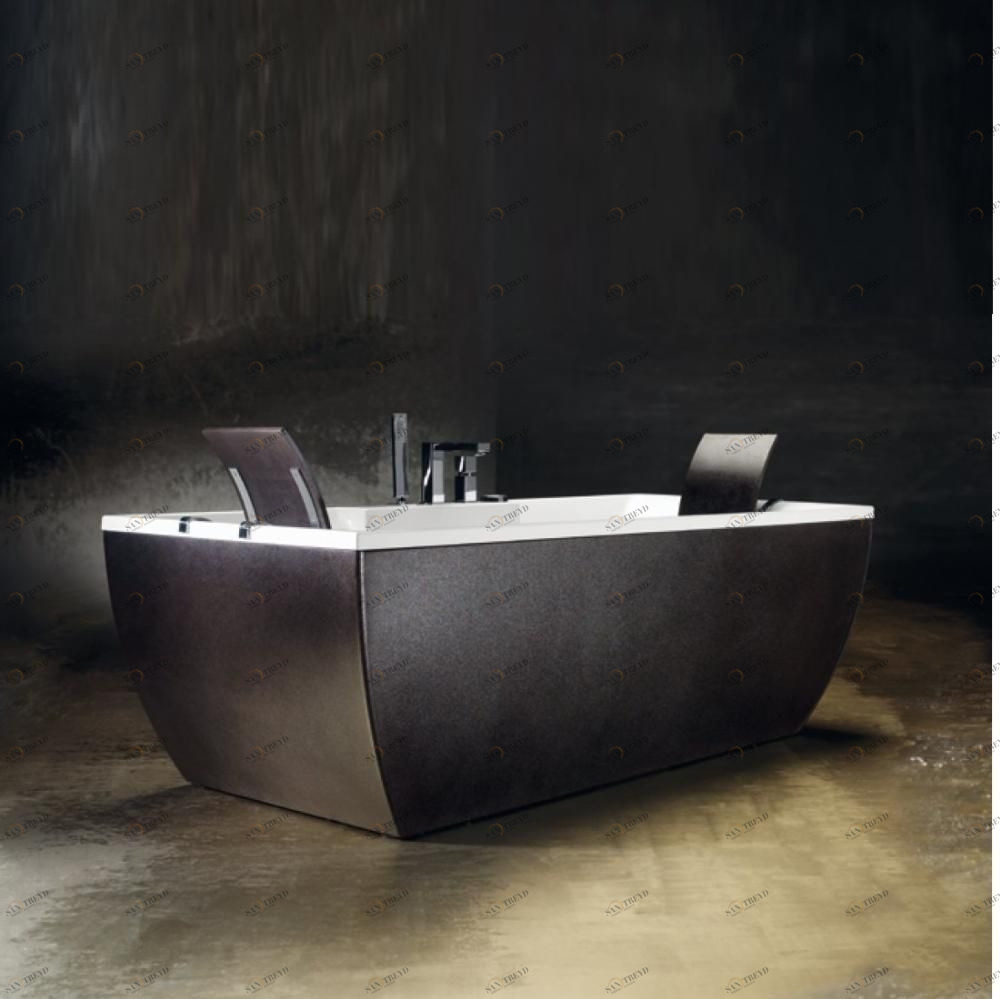 Ванна угловая с аэромассажем Kali Metal Corten 180 см Karolitalia BLUBLEUKALIANGOLOMETALCORTENBLUAIR180