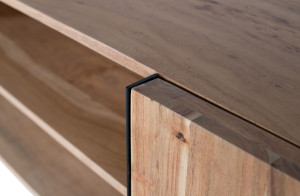 Низкий ТВ-шкаф в акации