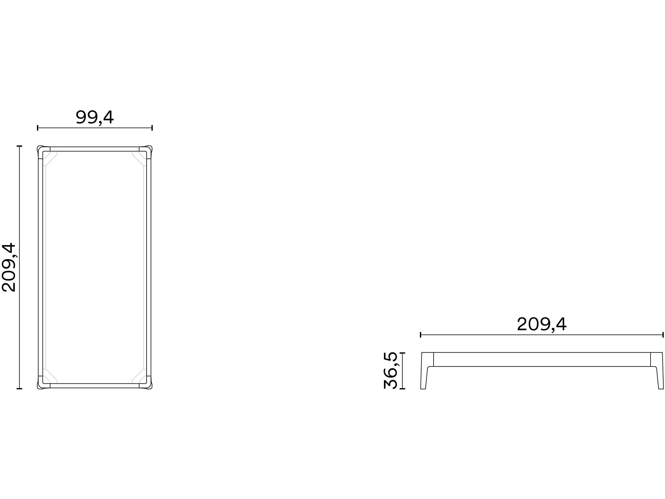 Деревянная односпальная кровать Noah Living белье ARCH-00122251 - Вид №3