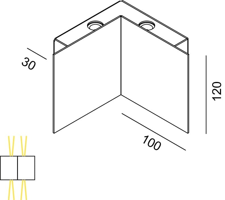 Металлический светодиодный настенный светильник Lucifero's MANINE 90-V ARCH-00045640 - Вид №2