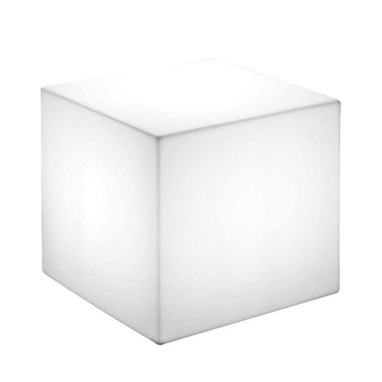 Низкий светящийся садовый стул из полиэтилена без спинки Lyxo Design блок ARCH-00062844 - Вид №1