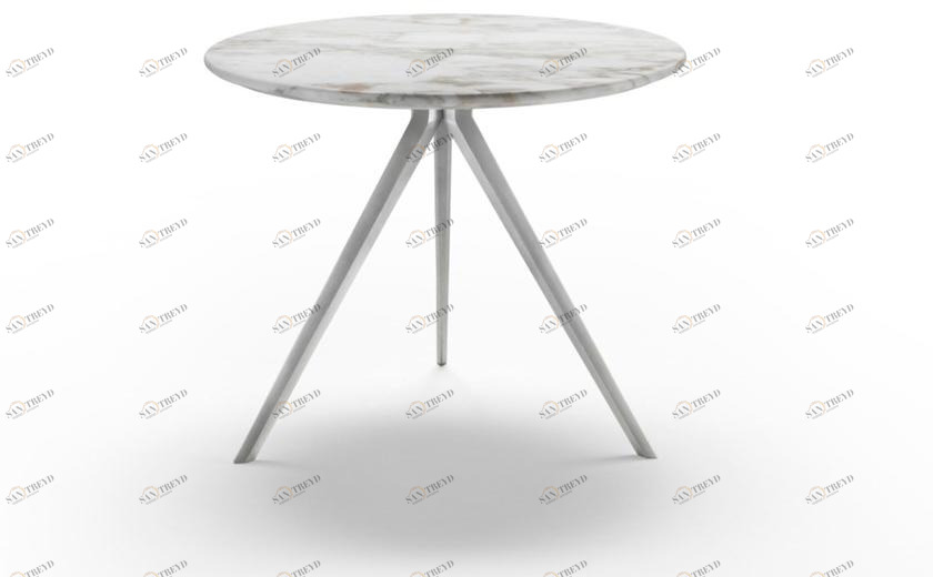 Flexform Круглый мраморный журнальный столик с подставкой 3 звезды Zefiro sun-id-1439224