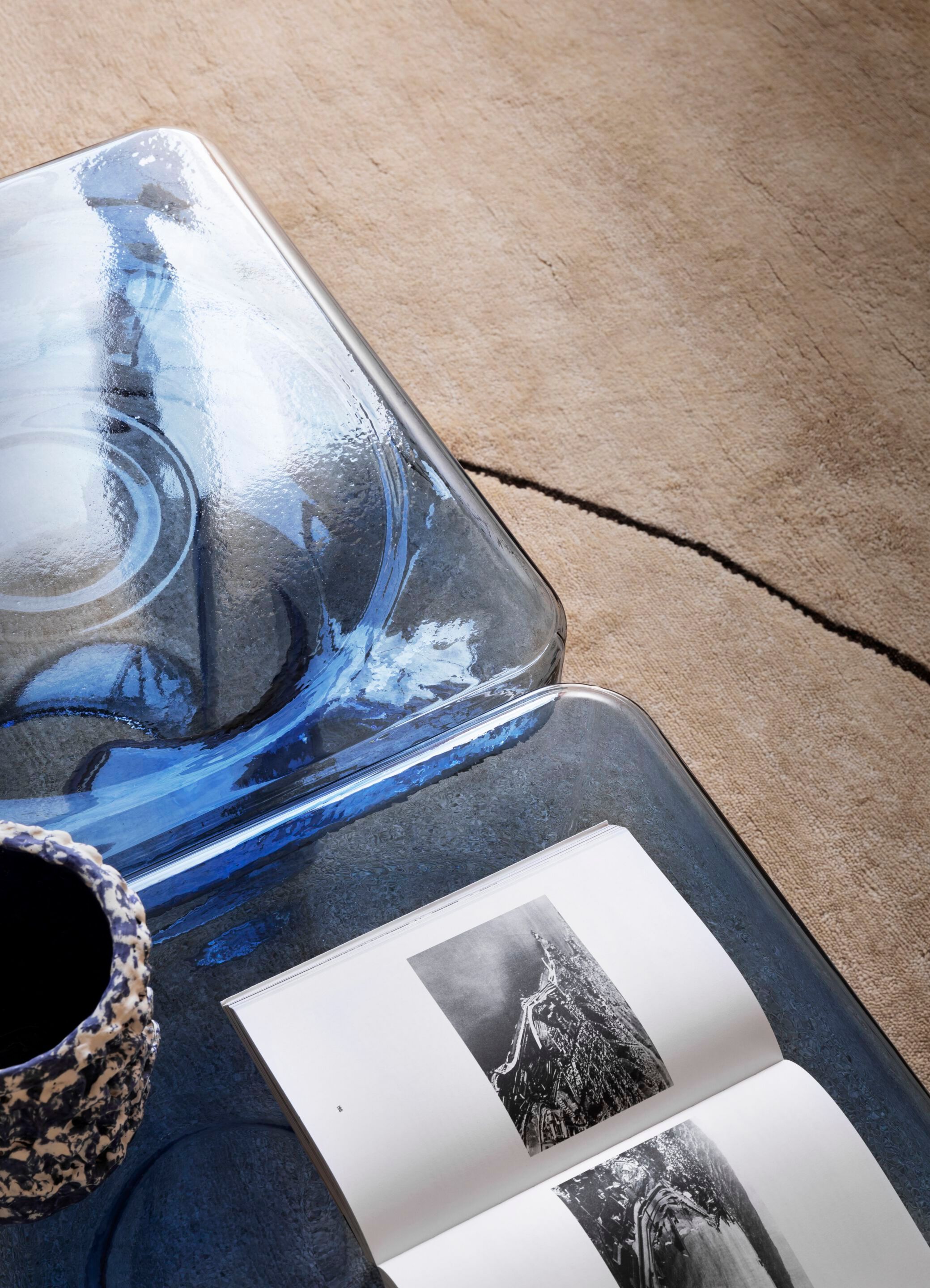 Квадратный садовый журнальный столик из дутого стекла Miniforms Сода ARCH-00039298 - Вид №4