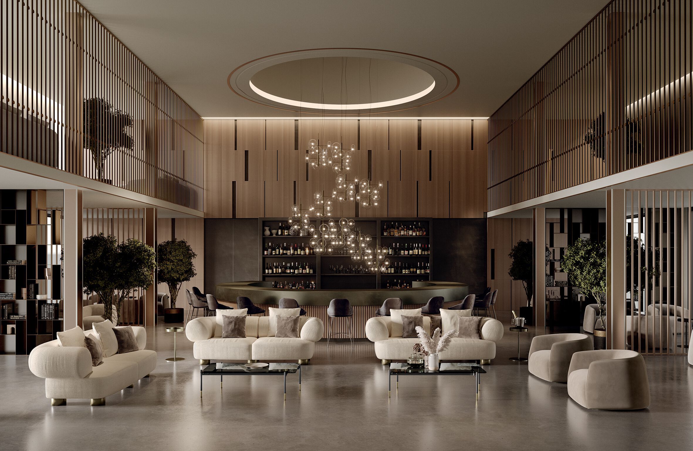 Подвесной светильник из боросиликатного стекла Bontempi Casa SPARK ARCH-00067747 - Вид №1