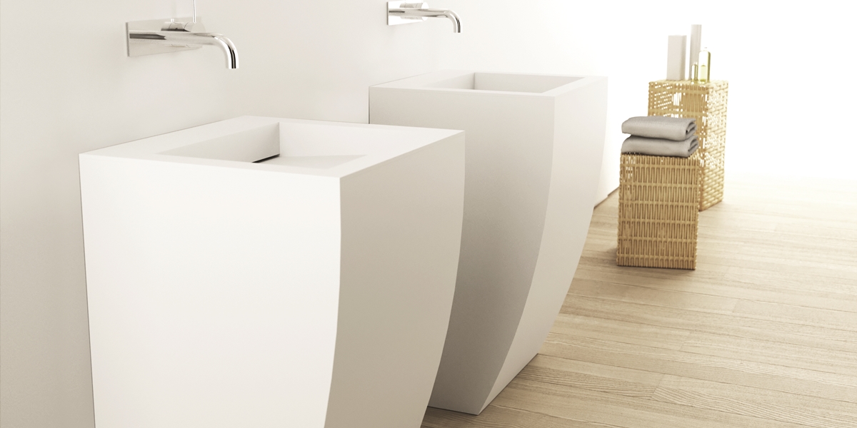 LTJ07185 Накладная раковина на столешницу  квадратная MOMA Design  - Вид №2