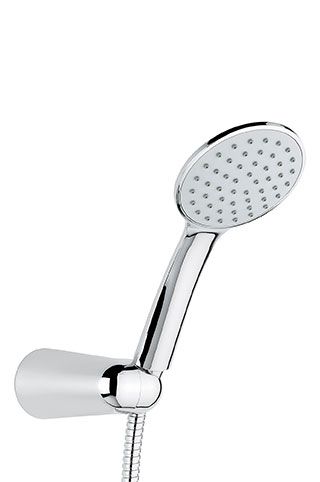 162CR Набор ручного душа 162: шланг 150см. из латуни (C02706А), однорежимная лейка, цвет хром EMMEVI 