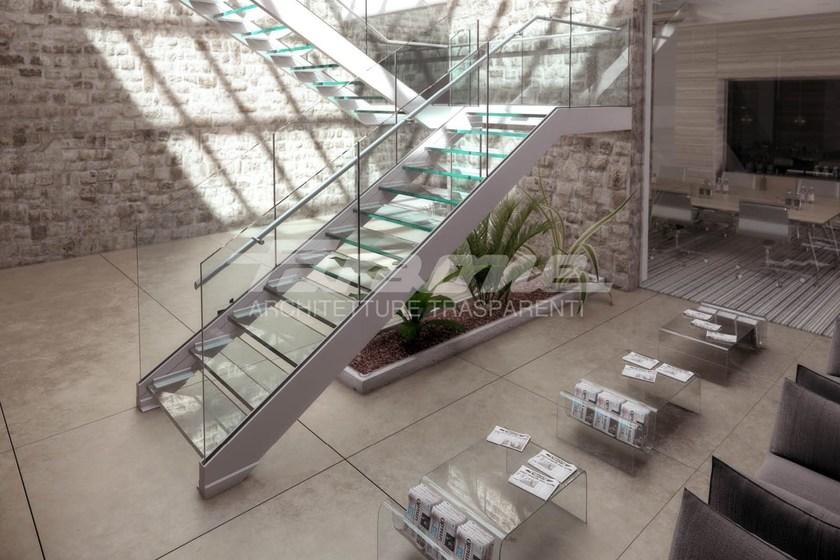 FARAONE Открытая лестница из алюминия и стекла Ninfa sun-id-1413967 - Вид №5