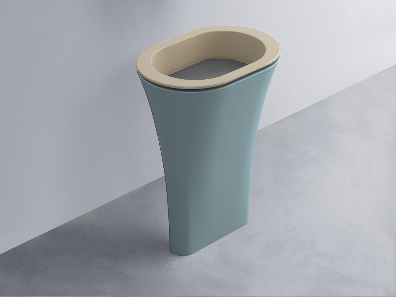 AMLA65-AV+AMPILO-CM+AMCOLO-PL Раковина Amedeo Ovale отдельностоящая cielo Enjoy + Amedeo Ceramica Cielo