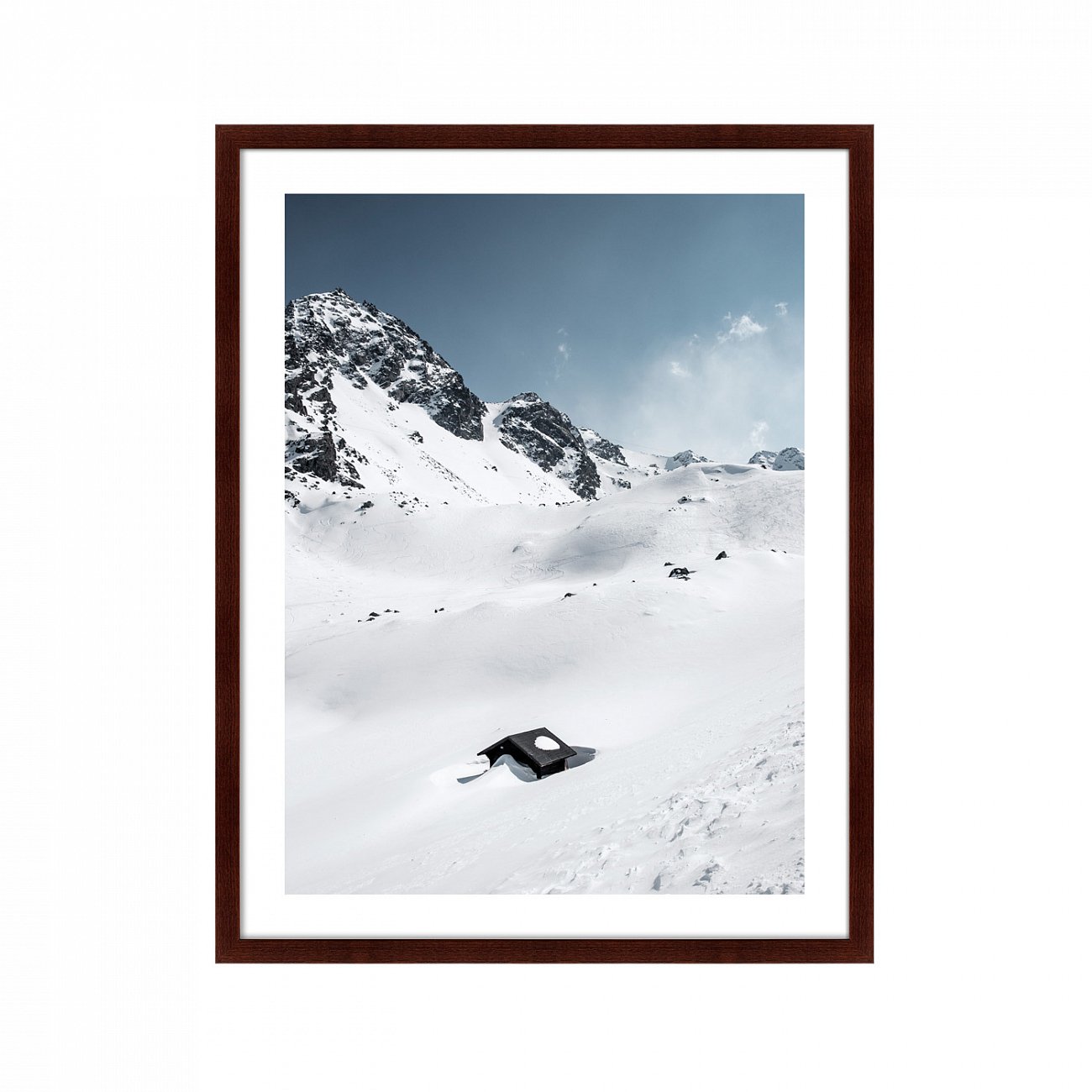 Арт-фотография в деревянной раме 78,5х100 см Verbier, Bagnes, Switzerland КАРТИНЫ В КВАРТИРУ  264793 Белый;голубой;разноцветный  - Вид №1