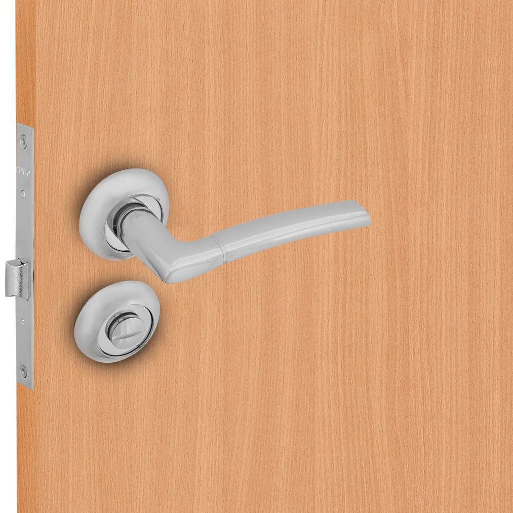 Дверные ручки Punto Ardea с запиранием комплект цвет хром STLM-2061223 - Вид №7