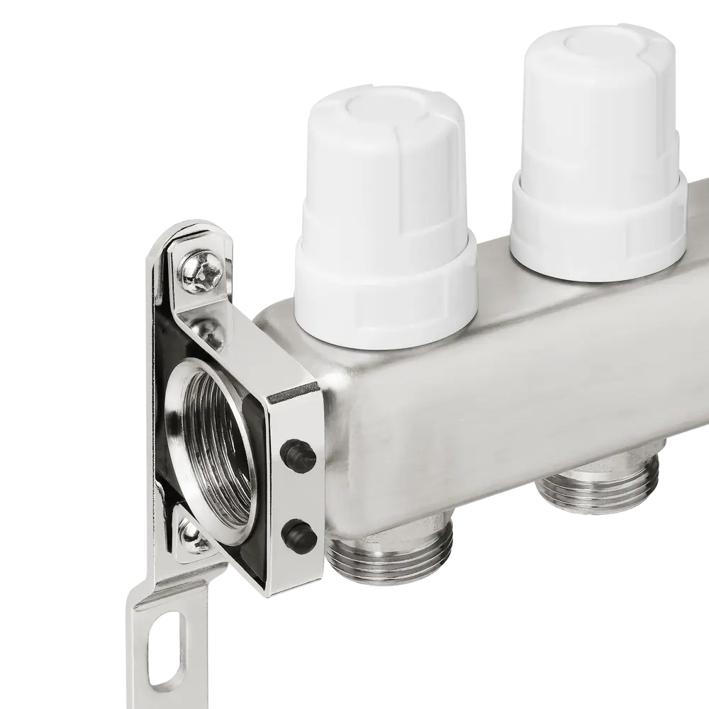 Коллекторная группа с расходомерами Pro Aqua 1"x3/4" 12 выходов нержавеющая сталь 84736638 STLM-2181433  - Вид №3