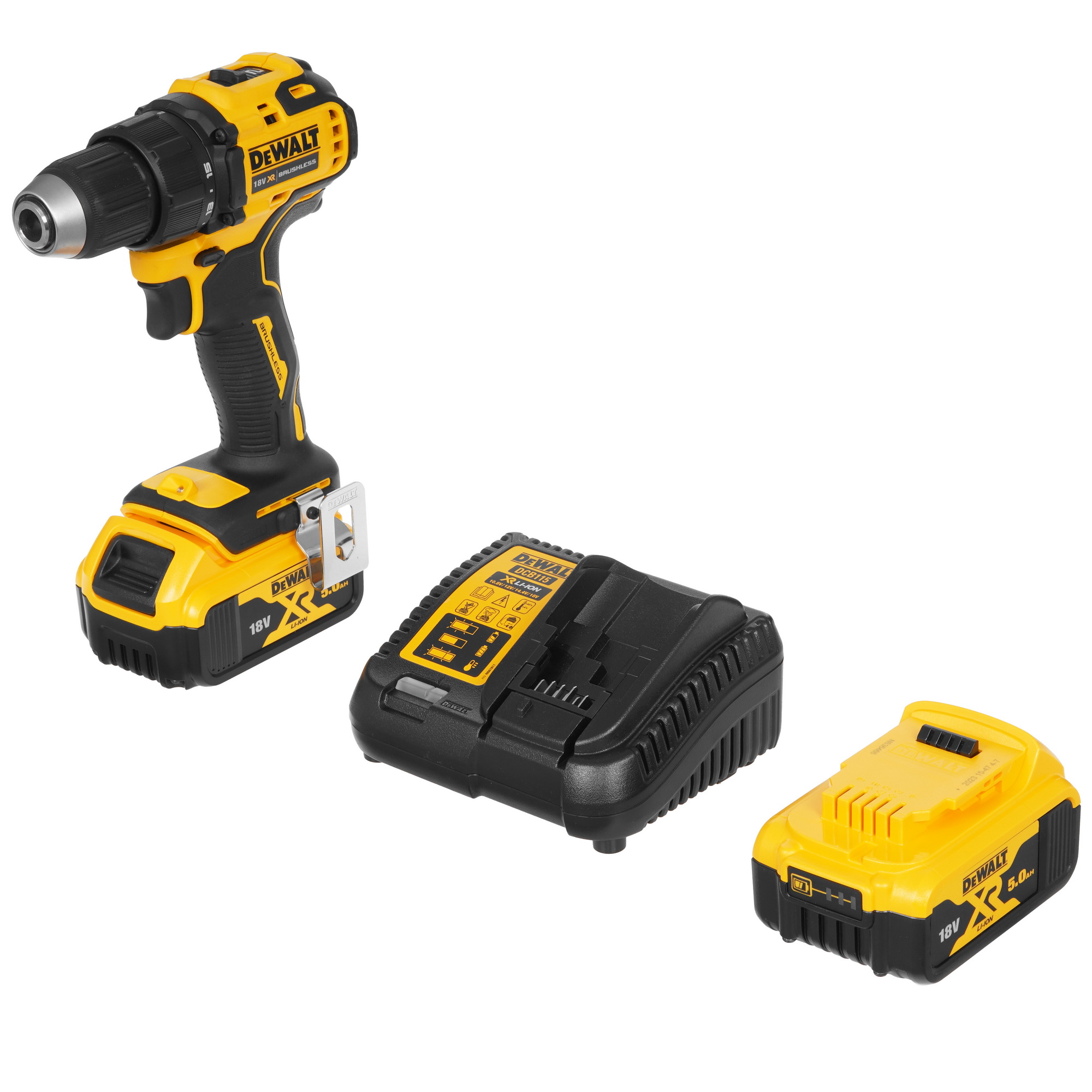 Дрель-шуруповерт DeWalt DCD708P2T-QW XR FLEXVOLТ 18/54V 5440959 STDN-0031556 - Вид №1