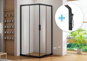 Душевой уголок Aquanet Pleasure AE60-S-100x100U-BT 100x100 (+ панель Aquanet Galaxy Black AP40-04)