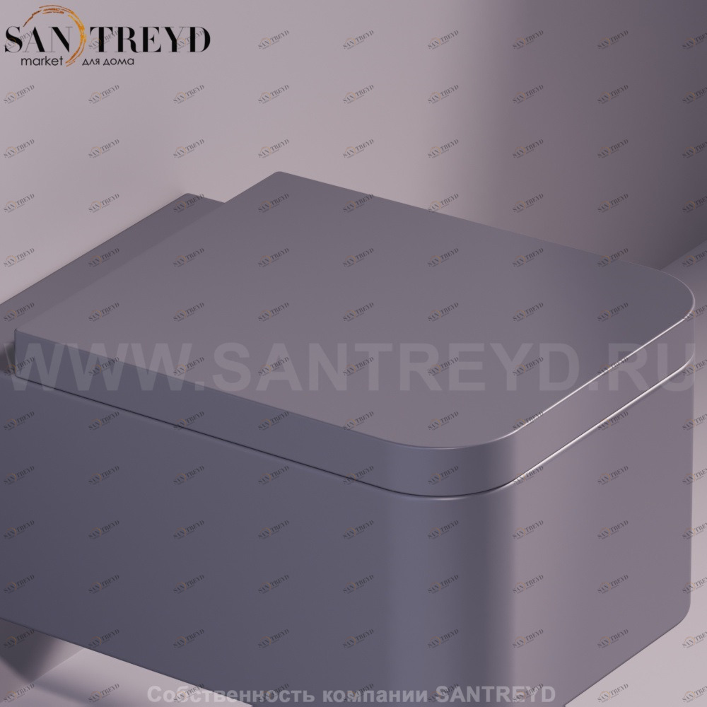 FL28D03ANTRACITEMATTCR Крышка сиденье для унитаза Simas Flow