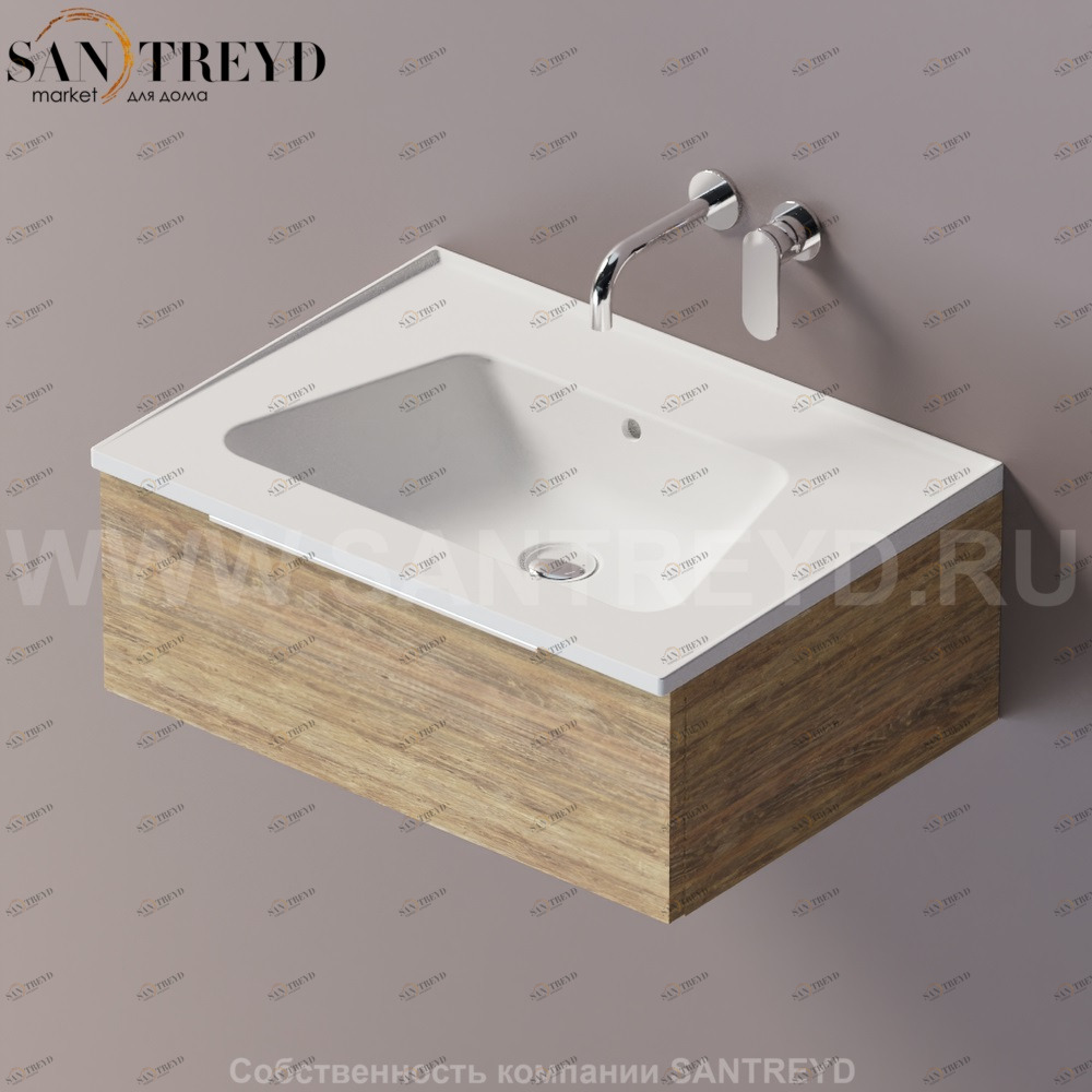 Flaminia BLOOM Тумба под раковину 70 см с 1 ящиком BBX991.WQ Ceramica Flaminia