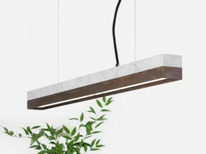 GANTlights Светодиодный подвесной светильник из каррарского мрамора и Corten ™ C
