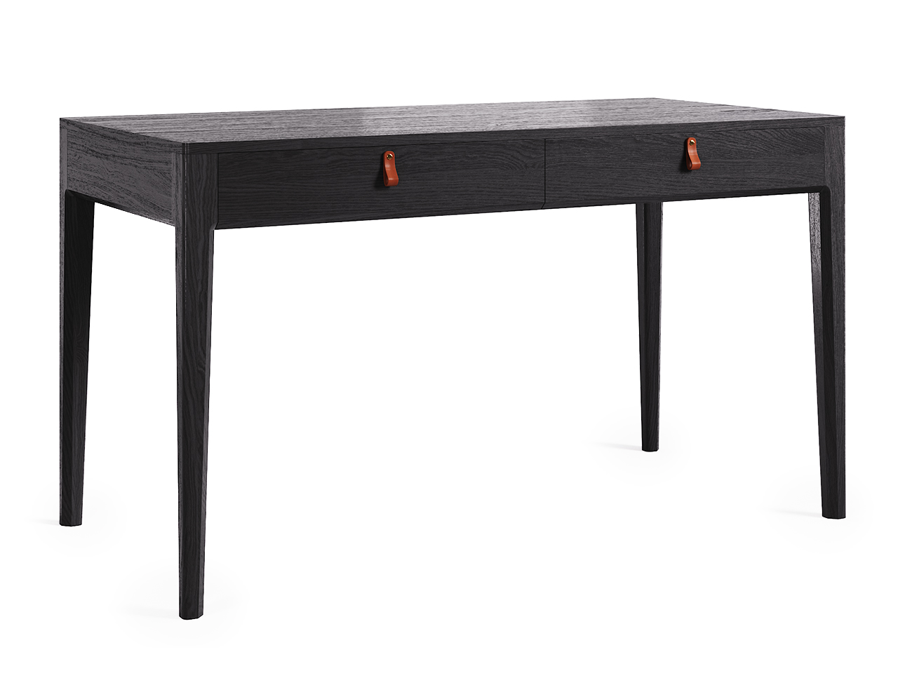 Письменный стол с ящиками черный дуб, бежево-серый Case THE IDEA  210616 Черный  - Вид №1