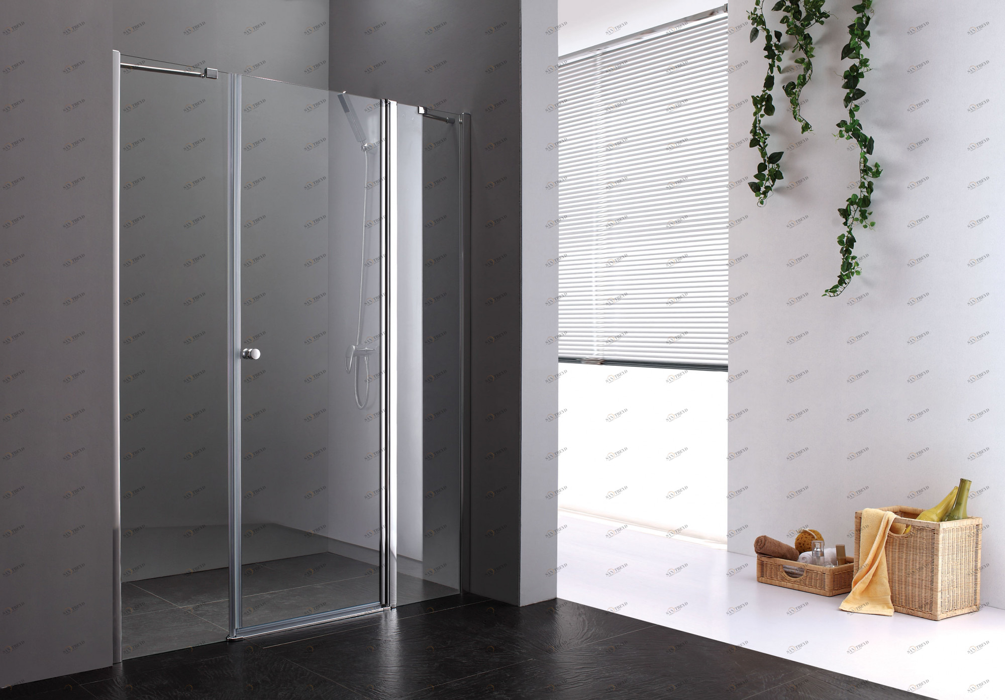 Душевая дверь в нишу CEZARES ELENA-W-B-13-30+60/30-C-Cr