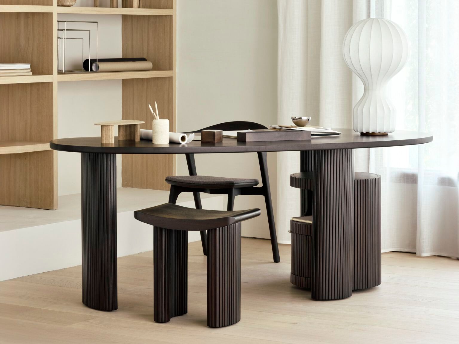 Стол из красного дерева Ethnicraft Бумеранг ARCH-00120479 - Вид №6