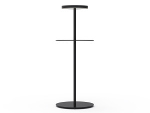 Алюминиевая светодиодная напольная лампа с полкой