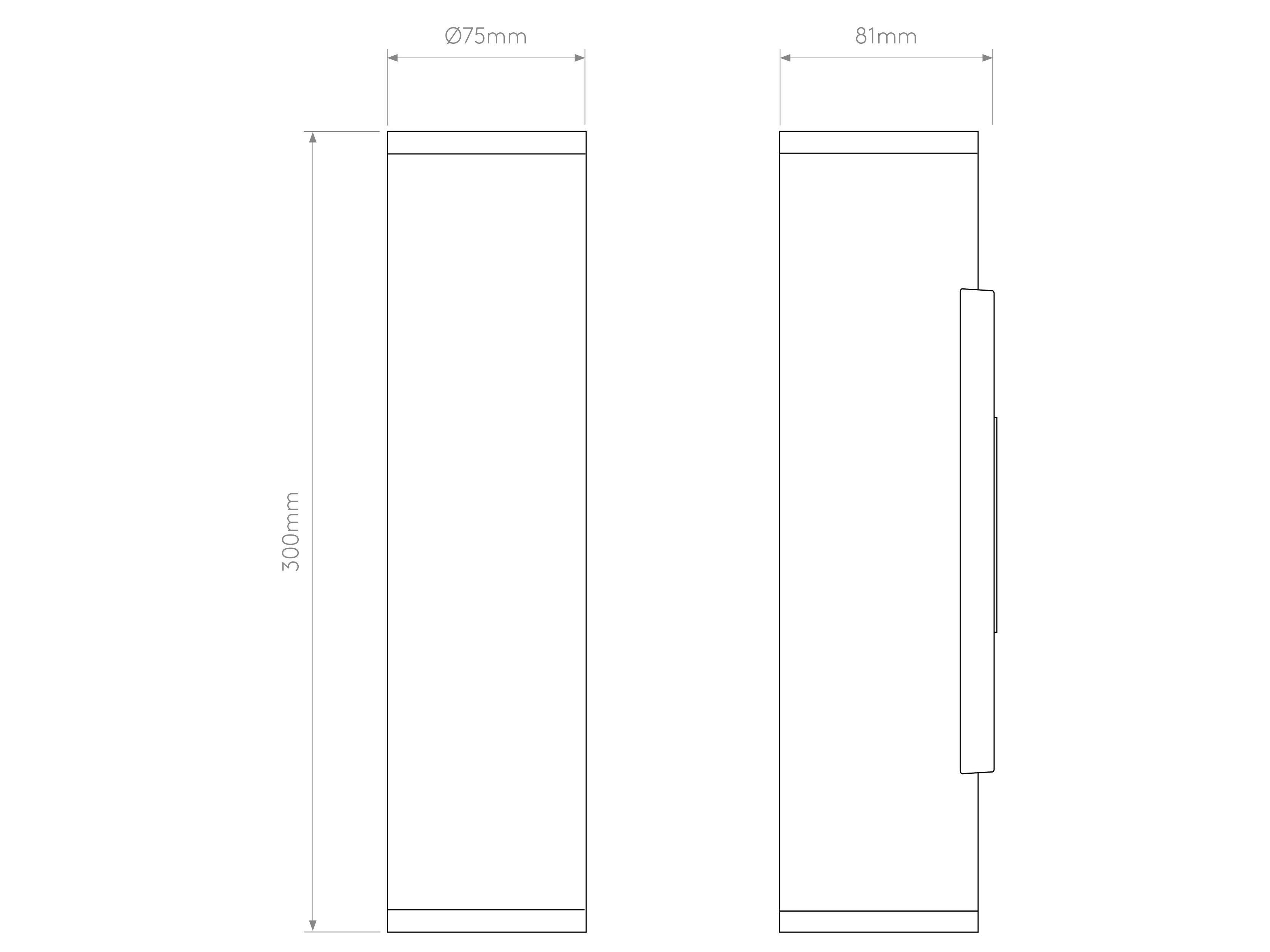 Алюминиевый светодиодный наружный настенный светильник Astro Lighting AVA 300 ARCH-00026331 - Вид №9