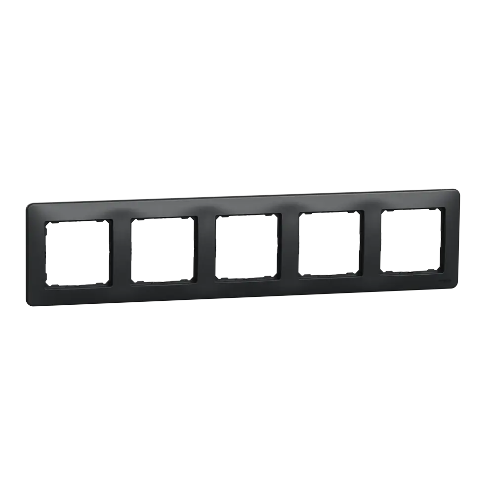 Рамка для розеток и выключателей Systeme Electric Sedna Design 5 постов, цвет антрацит 84828222 STLM-2045450 - Вид №1