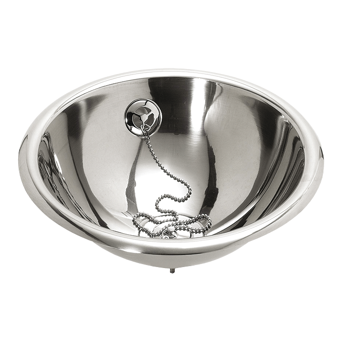 93448 Нержавеющий углублённый круглый умывальник, Ø 320 мм SANELA 