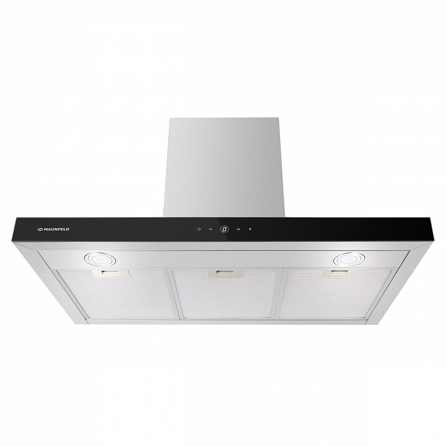 TSH 90 Inox Вытяжка tsh 90 ""нержавейка""/ • тип: настенная• цвет: нерж.сталь+черный• управление: сенсорное• ширина, мм: 900• полная потребляемая мощность, вт: 200• количество скоростей: 3• максимальная производительность, м3/ч: 800• диаметр воздуховода Santreyd  - Вид №7