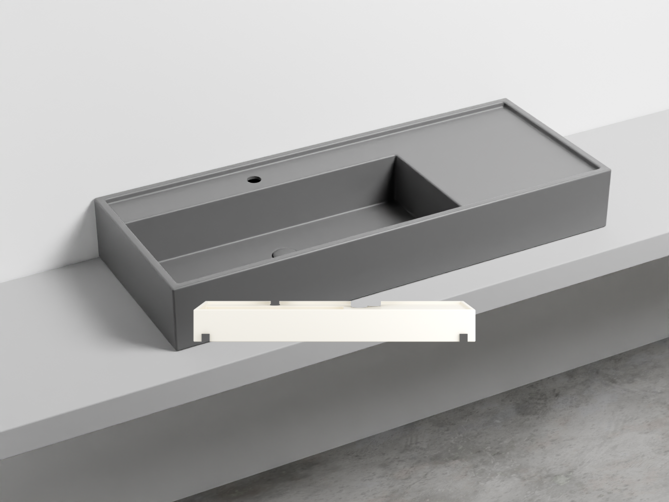 PNLA-TL Керамическая раковина на одно отверстие 140 cielo Plinio Ceramica Cielo