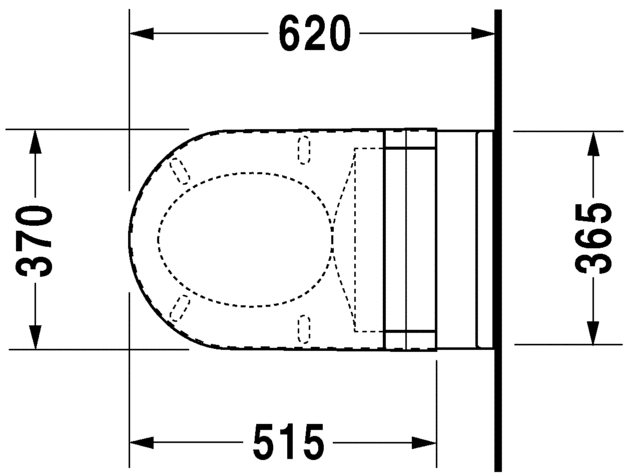 2226092000 Подвесной унитаз настенный Белый Duravit Starck 3 Германия - Вид №5