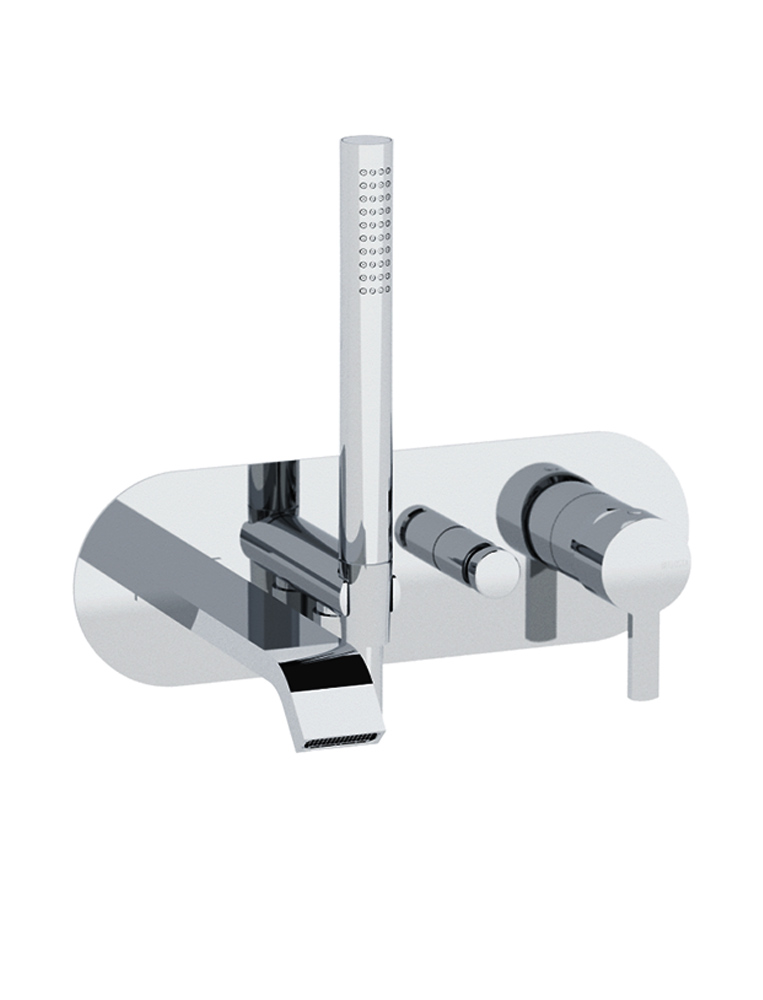 8900/2/PL/E
+ 724028 Bellosta Rubinetterie ВСТРОЕННЫЙ СМЕСИТЕЛЬ С ДИВЕРТЕРОМ, ДУШЕМ И РТОМ 